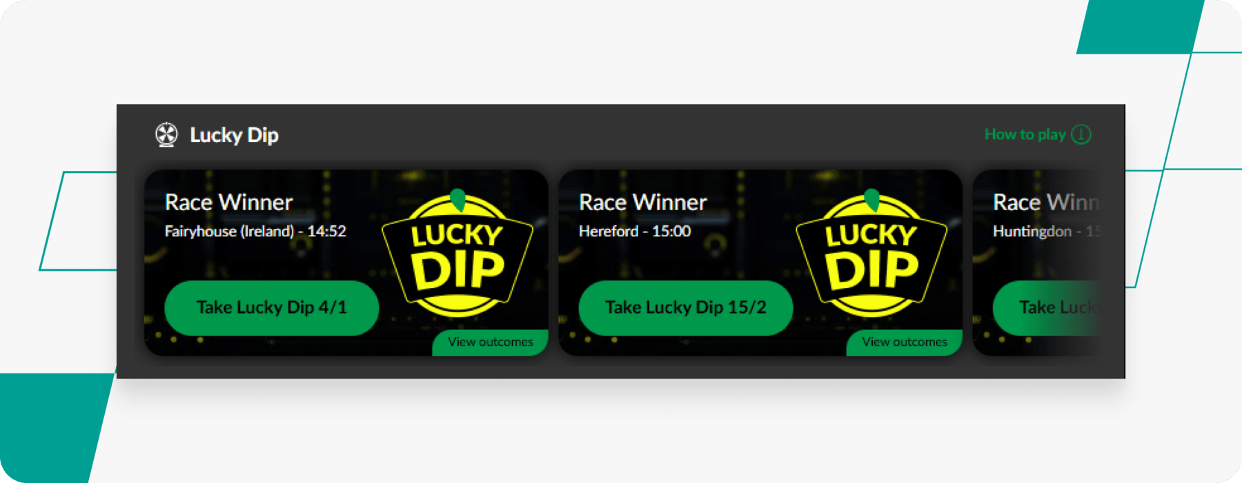 screenshot of parimatch lucky dip